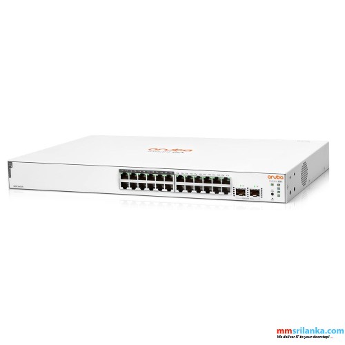 HPE Networking Instant On 1830 24G 12p Class4 PoE 2SFP 195W Switch (JL813A) (5Y)